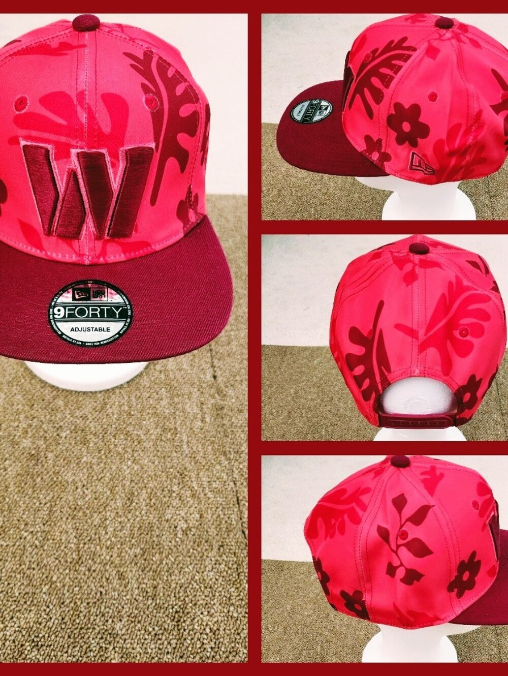 WASHINGTON COMMANDERS NFL FOOTBALL SNAPBACK HAT.